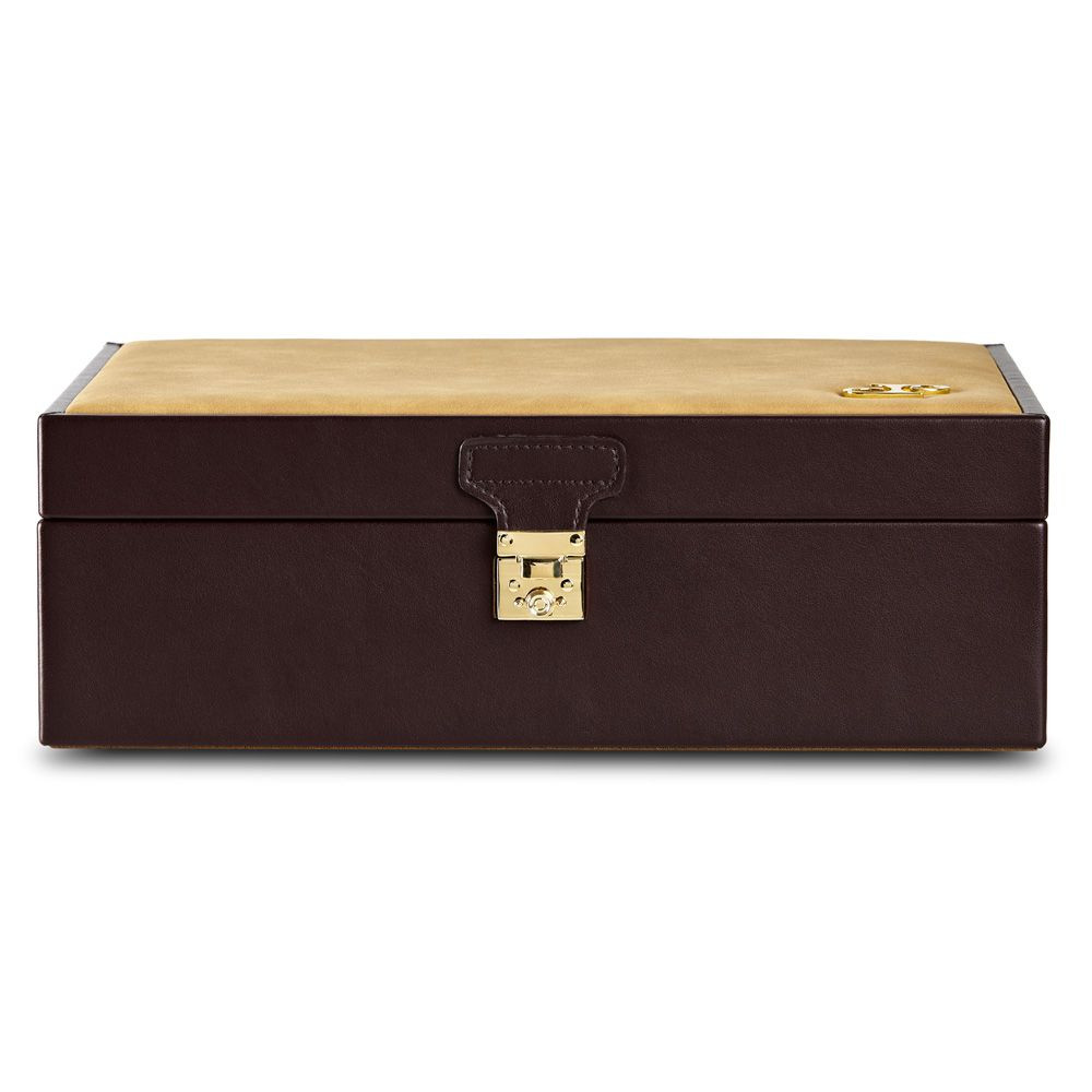 wolf1834-philipp-190206-sieradendoos-bruin-vegan-leer-met-goudkleurig-slot-voor-heren