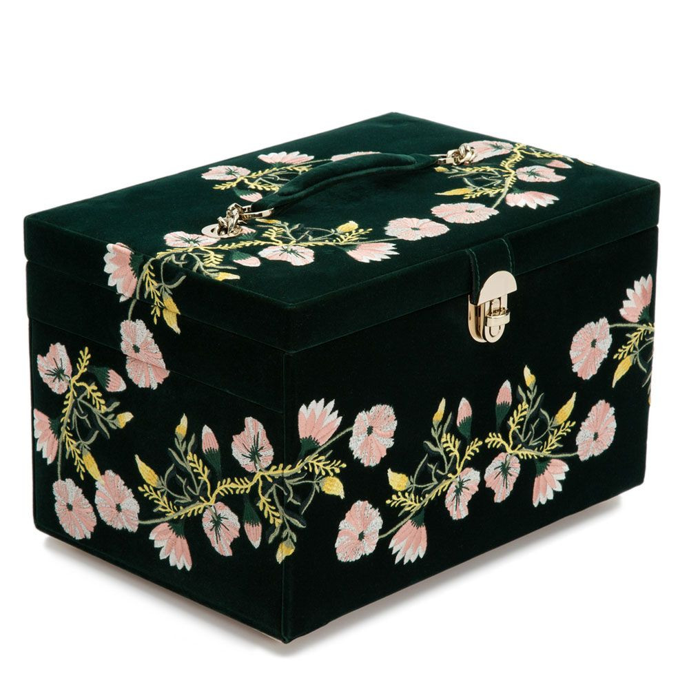 wolf1834-zoe-393012-large-jewelry-box-velvet-groen-kleurrijke-bloemen-en-3-lades
