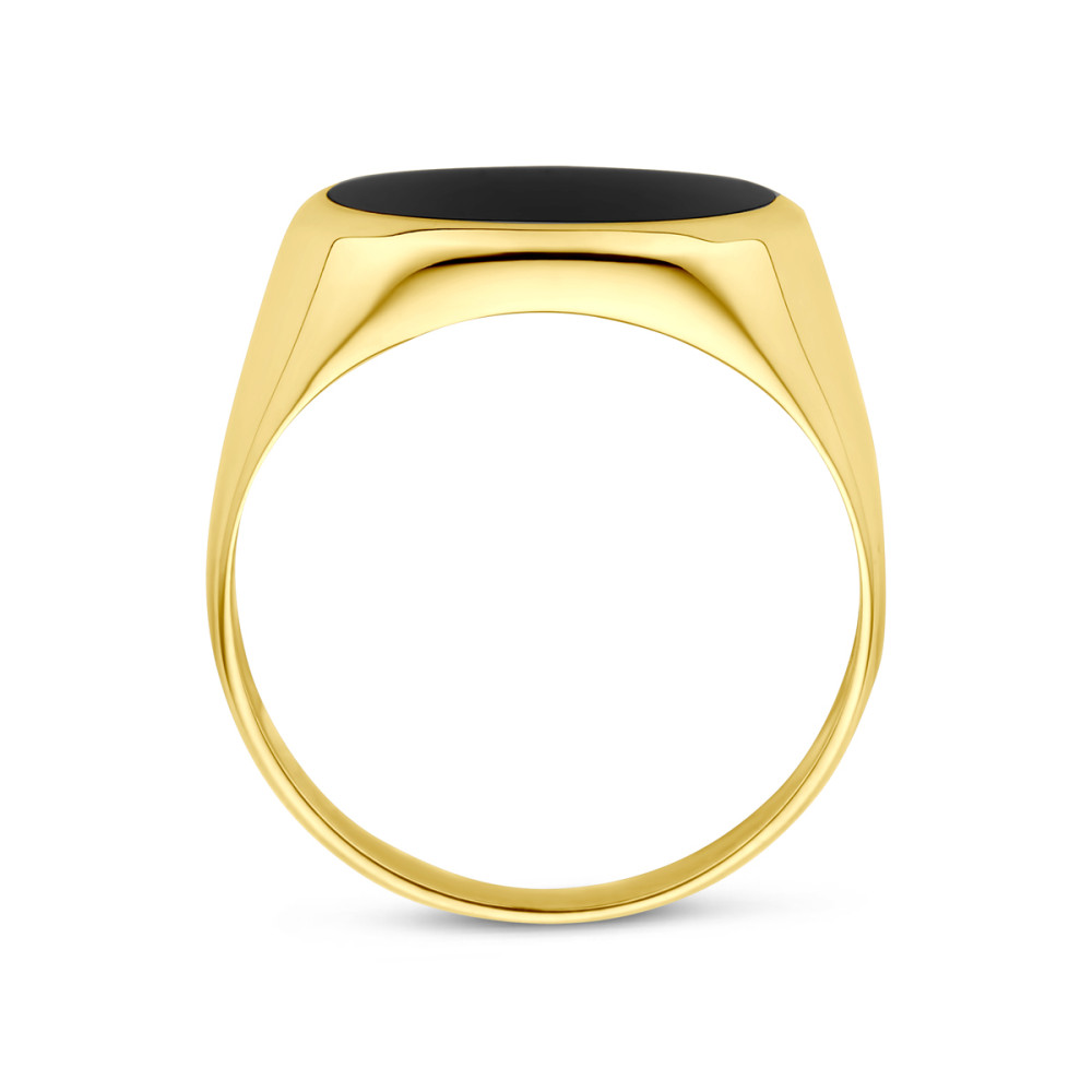zegelring-14-karaat-goud-onyx-ovaal-glanzend-zwart-11-mm-breedte