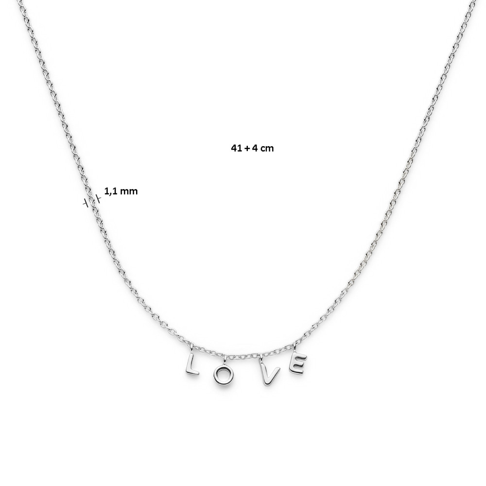 zilveren-collier-1-1-mm-met-hanger-love-thema-lengte-verstelbaar-41-45-cm
