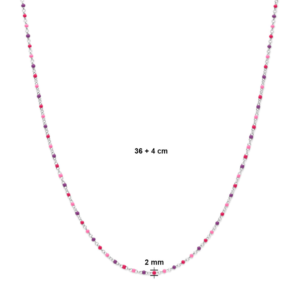zilveren-collier-met-bolletjes-van-gekleured-emaille-lengte-36-40-cm