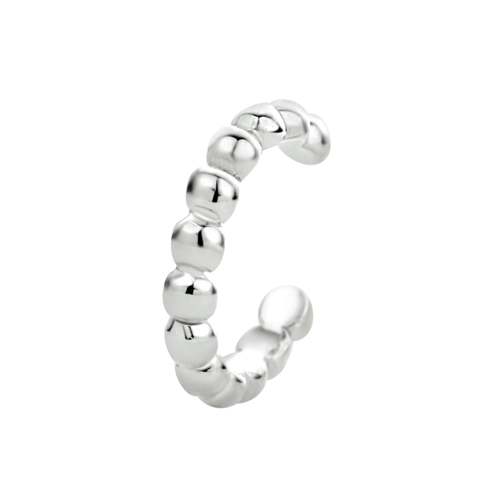 zilveren-earcuff-met-bolletjespatroon-11-mm