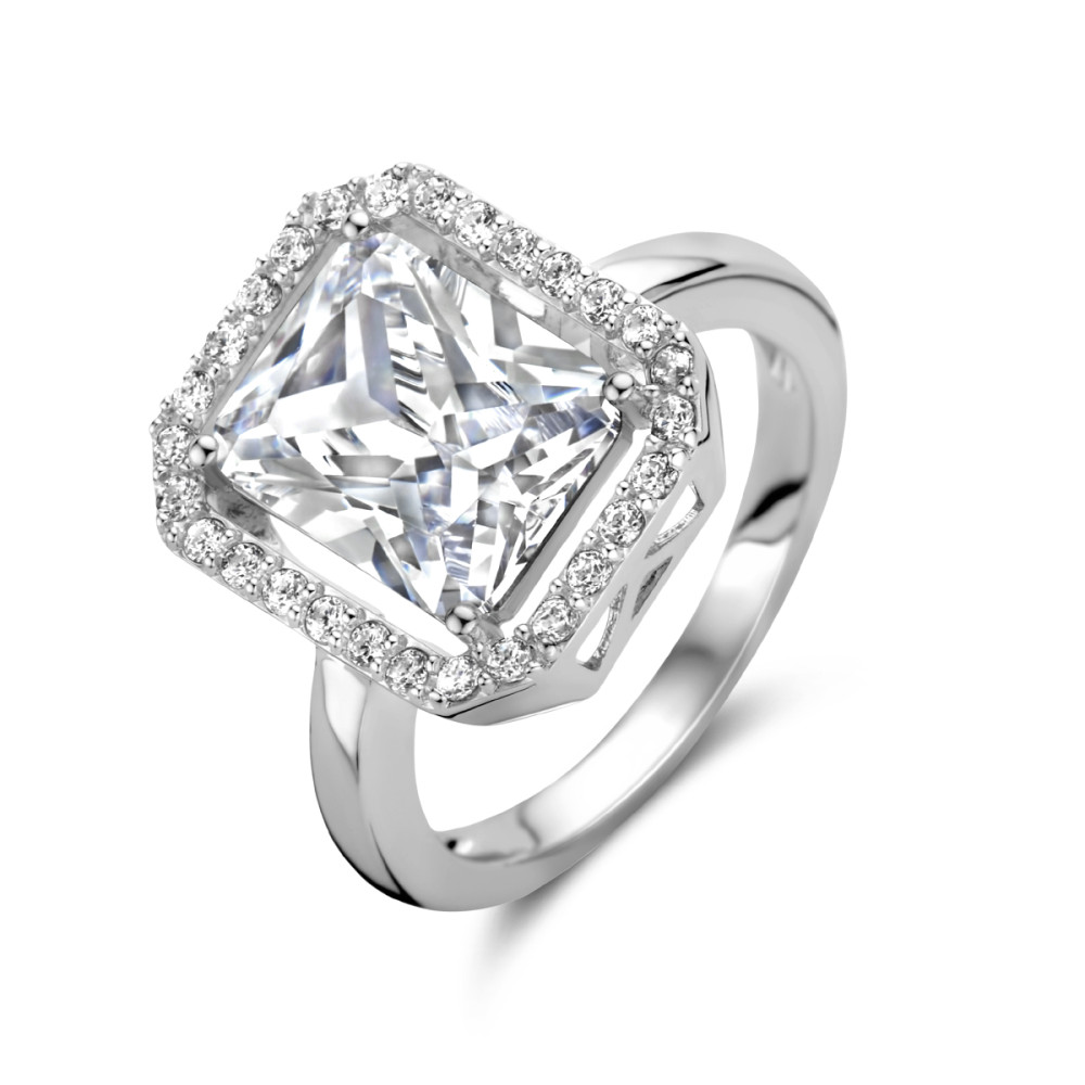 zilveren-entourage-ring-met-vierkante-zirkonia-en-halo-stijl-steentjes