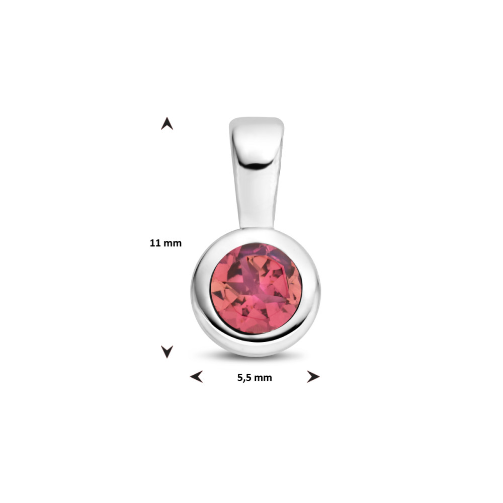zilveren-geboortesteen-hanger-oktober-met-roze-toermalijn-hoogte-11-mm