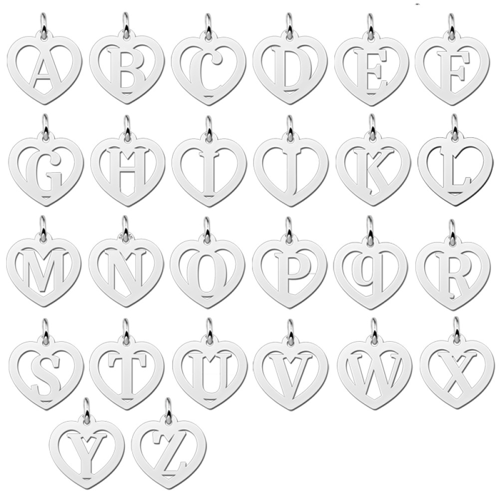 zilveren-hartjes-hangers-met-letter-14-mm-x-15-mm