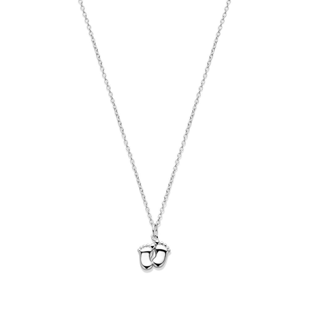 zilveren-ketting-met-twee-glanzend-afgewerkte-babyvoetjes-lengte-41-cm-43-cm-45-cm