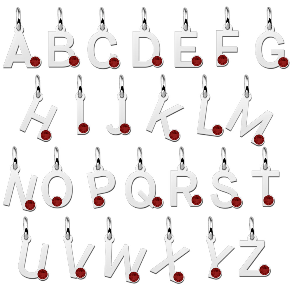 zilveren-letterhanger-hanger-met-geboortesteen-hoogte-10-mm
