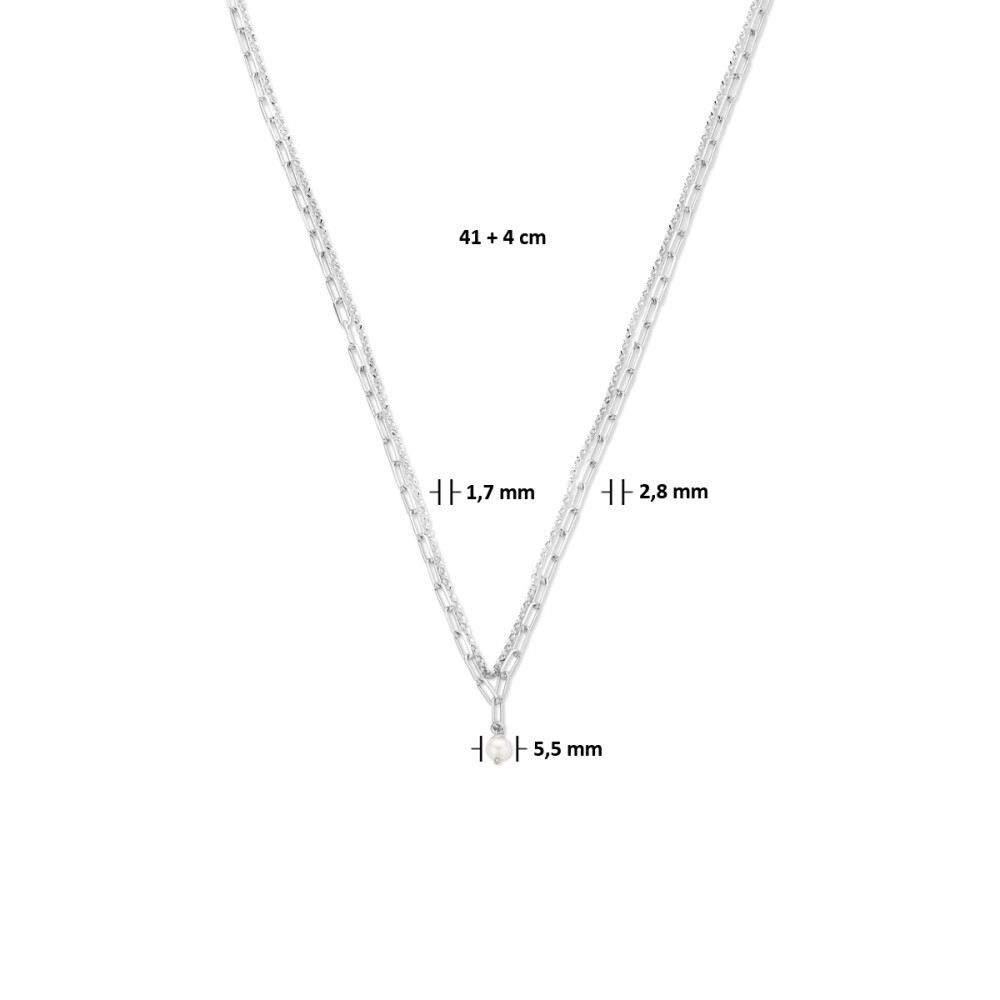 zilveren-multi-schakel-parelcollier-met-zoetwaterparel-lengte-verstelbaar-41-45-cm