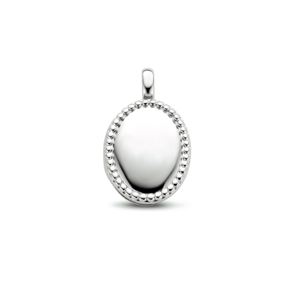 zilveren-ovaal-medaillon-met-bolletjes-hoogte-23-mm
