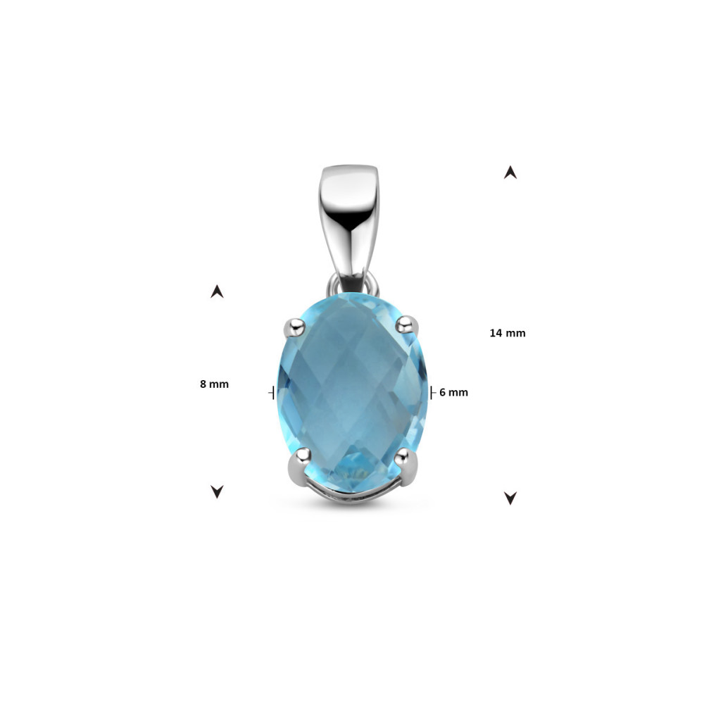 zilveren-ovale-hanger-met-gefacetteerde-blauwe-topaas-6-mm-breed-hoogte-14-mm