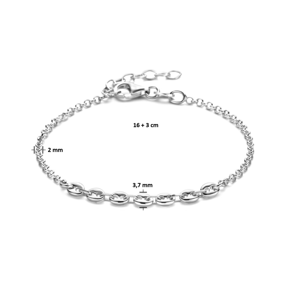 zilveren-schakelarmband-met-koffieboonpatroon-en-verstelbare-lengte