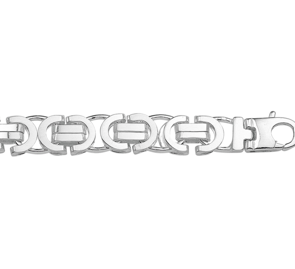 zilveren-schakelarmband-met-koningsschakel-en-karabijnsluiting