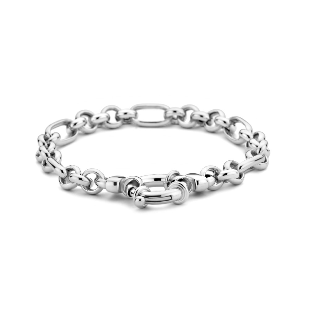 zilveren-schakelarmband-met-ovale-ankerschakels-en-centraal-element