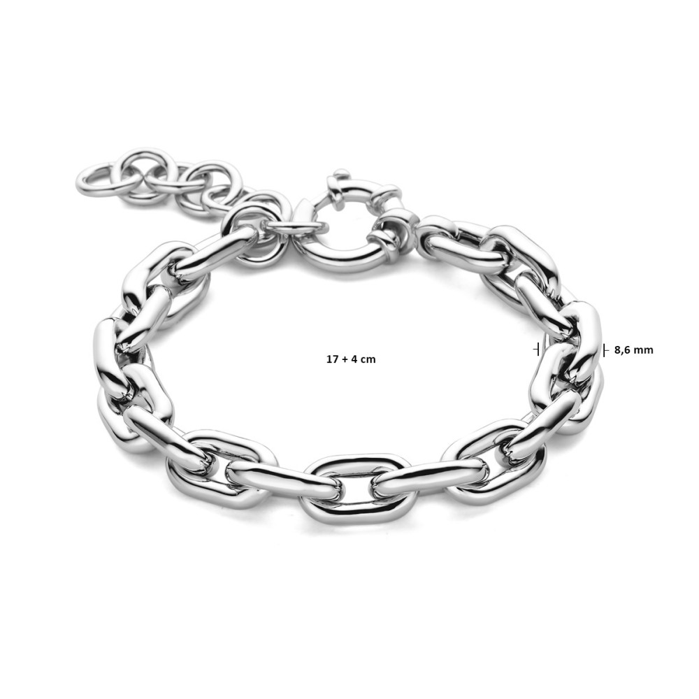 zilveren-schakelarmband-met-ovale-paperclipschakels