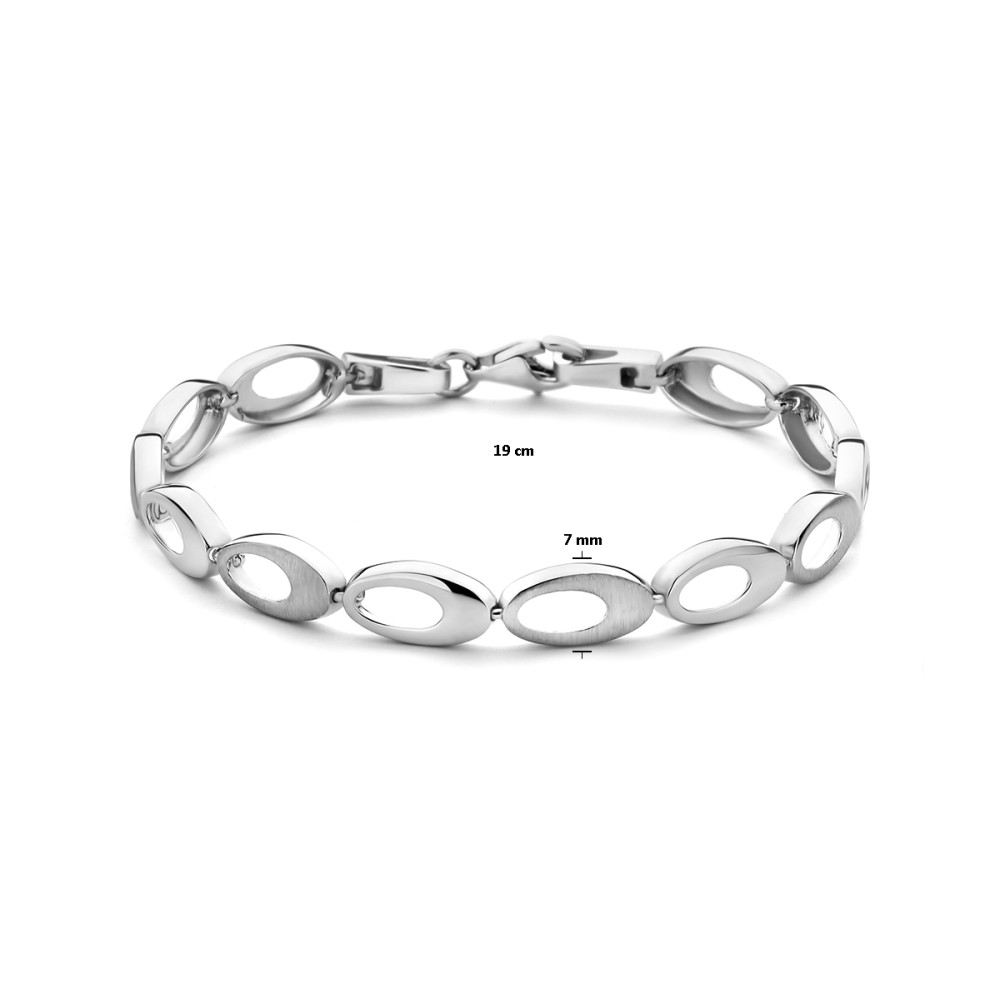 zilveren-schakelarmband-met-ovale-schakels-en-mat-glanzend-afwerking