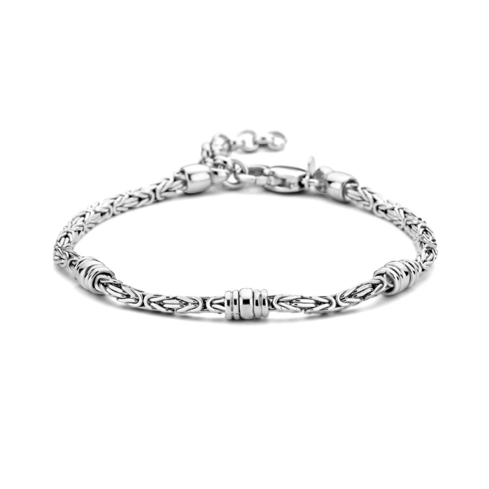 zilveren-vossenstaart-armband-met-geweven-patroon-en-verstelbare-sluiting
