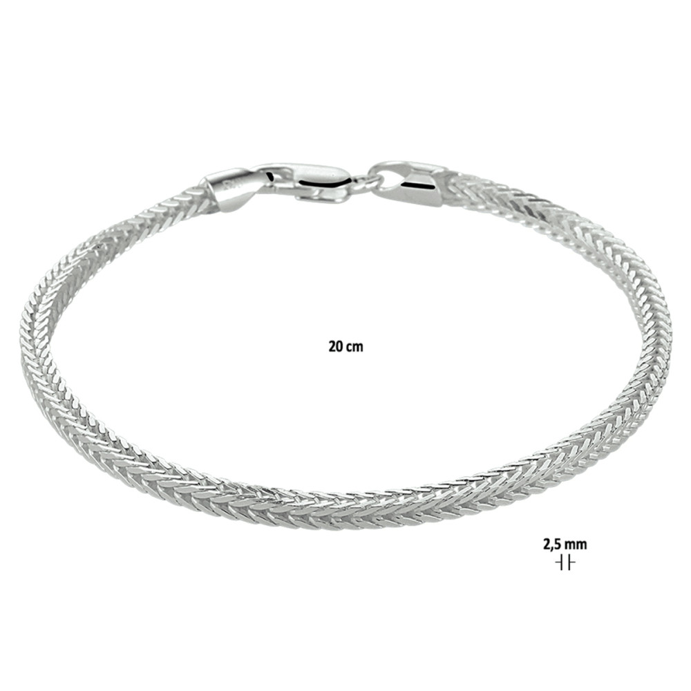 zilveren-vossenstaart-schakelarmband-2-5-mm