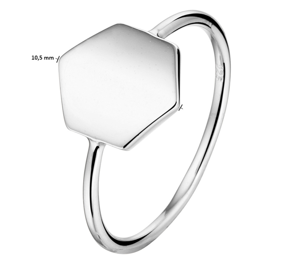 zilveren-zeshoekige-zegelring-met-gerhodineerde-afwerking