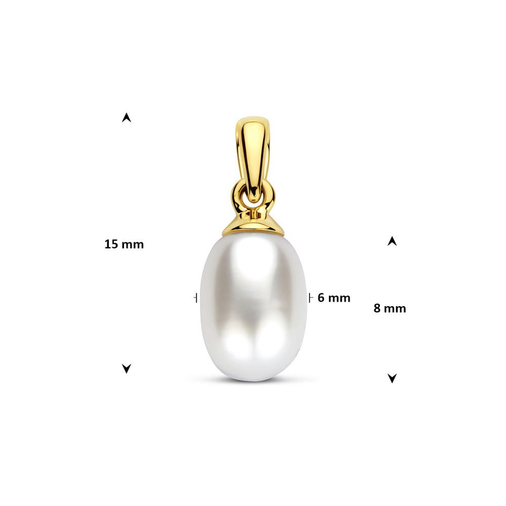 zoetwaterparel-hanger-9-karaat-goudkleurig-glanzend-6-mm-breed-x-15-mm-hoog
