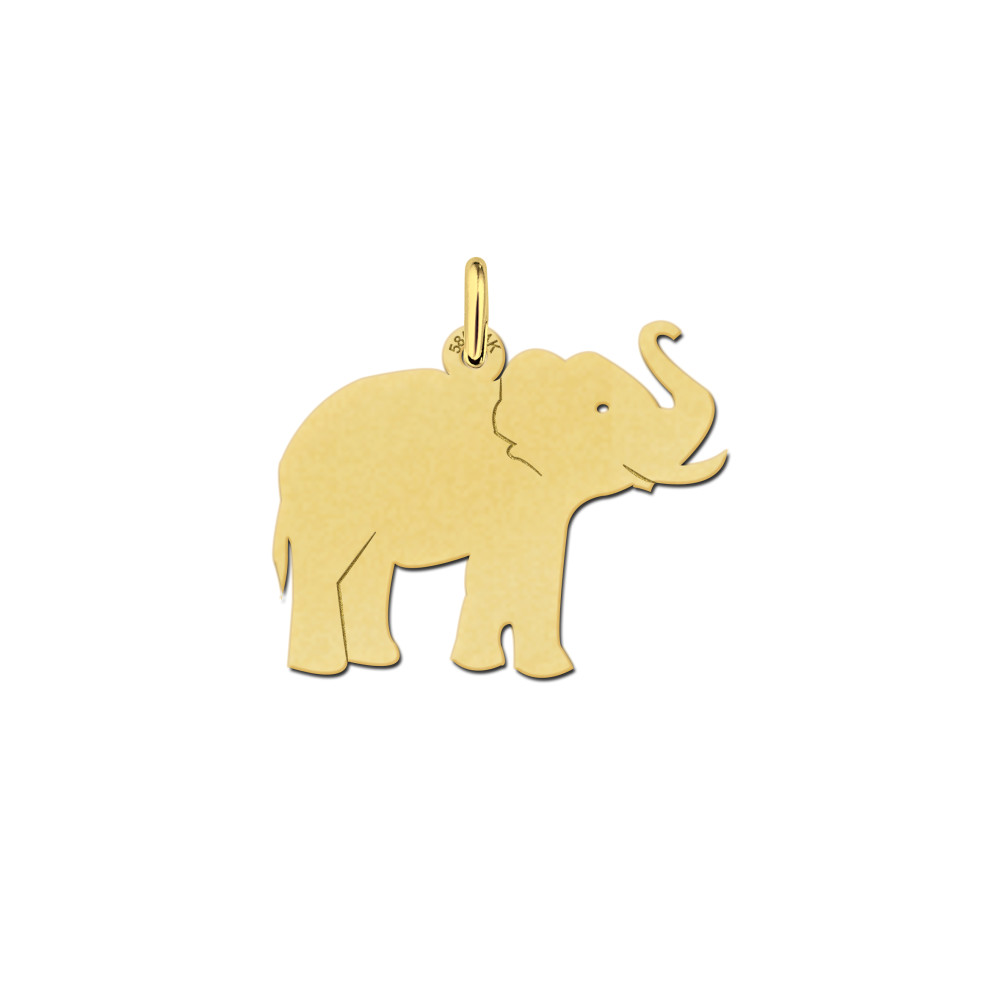 14-karaat-gouden-olifant-hanger