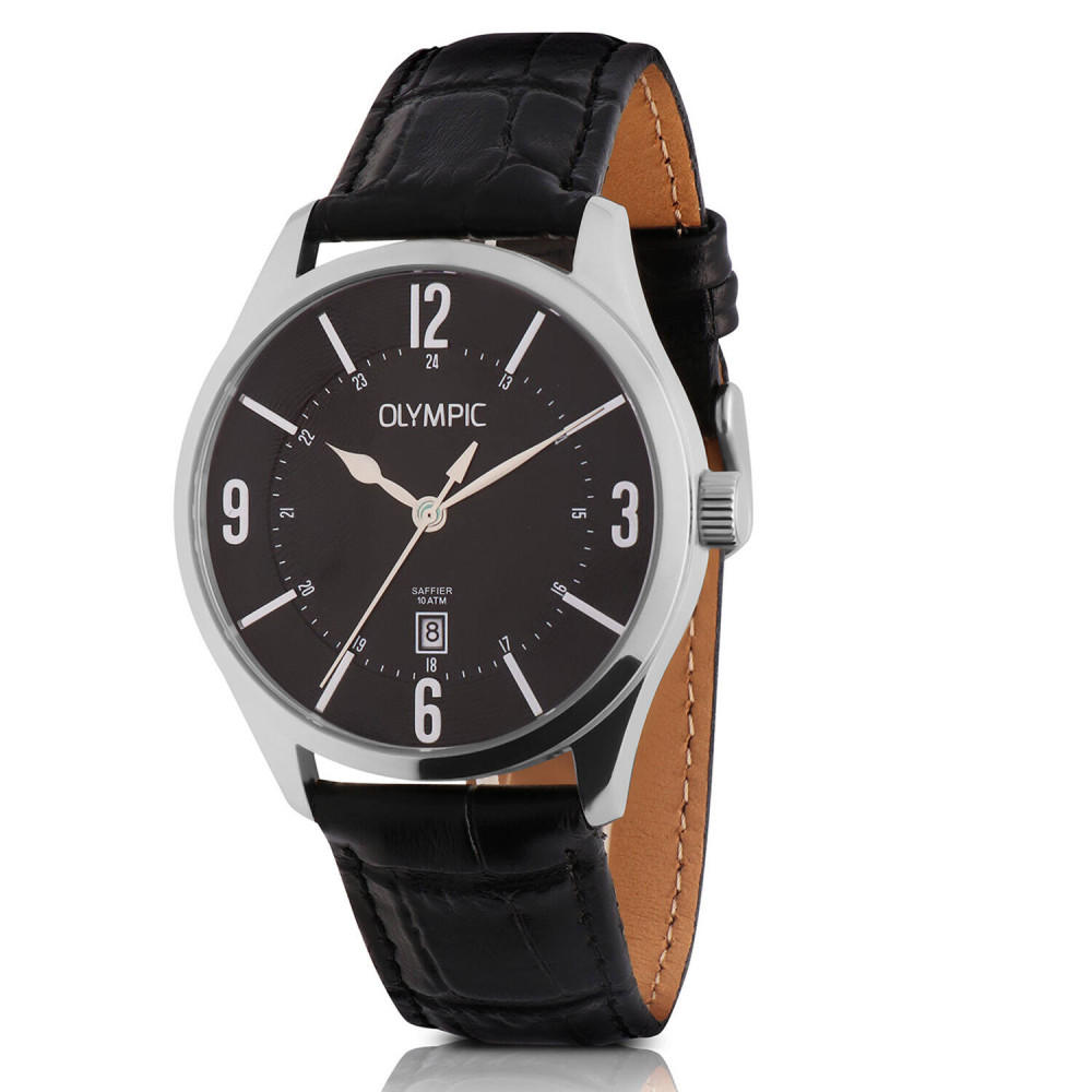 olympic-jurgen-ol72hsl078-stijlvol-herenhorloge-met-zwarte-wijzerplaat-en-leren-band-diameter-42-mm