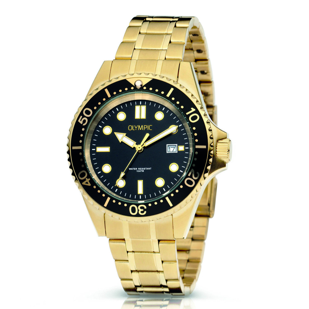 olympic-kai-ol72hdd010-sportief-en-stijlvol-herenhorloge-met-goudkleurige-accenten-diameter-42-mm