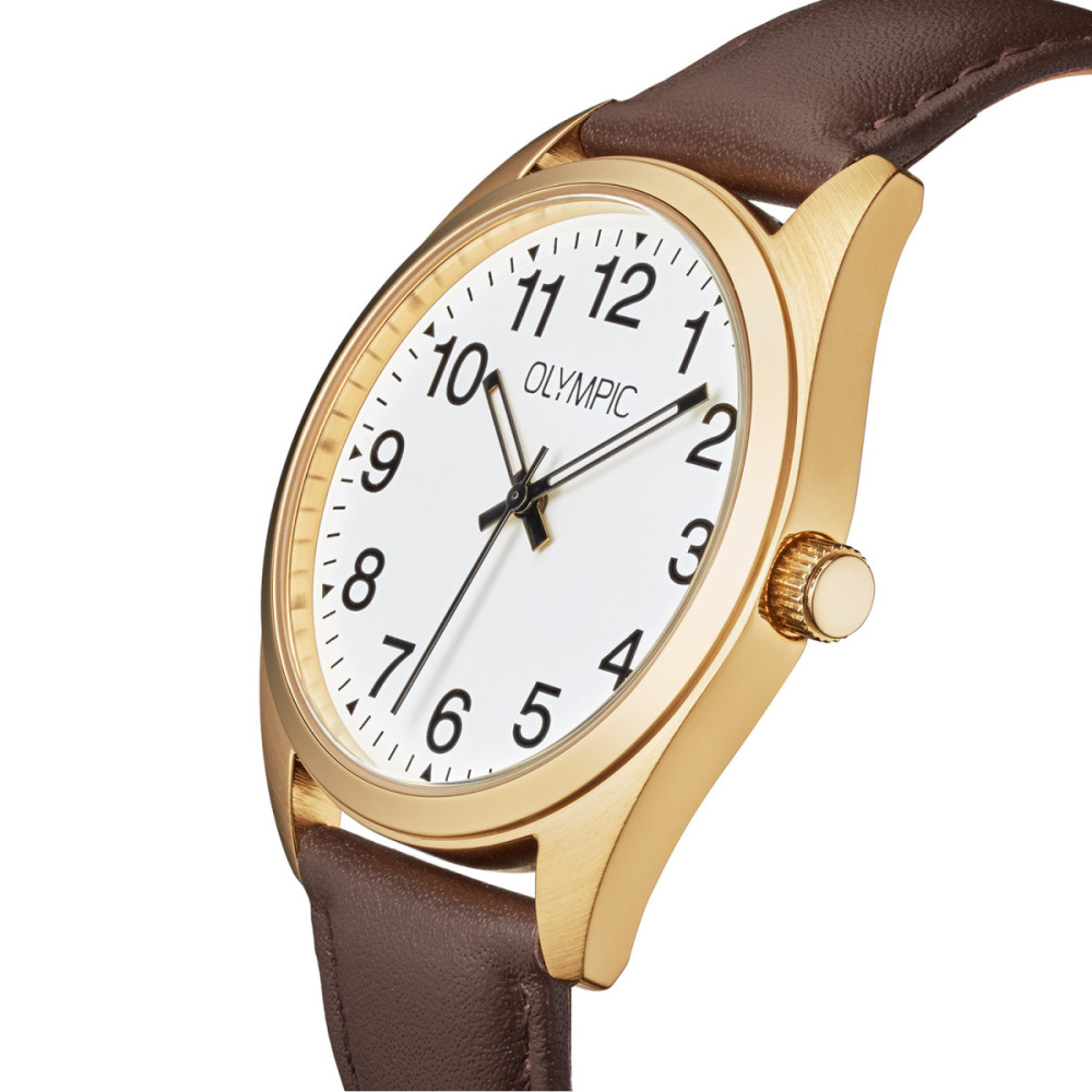 olympic-marcel-ol89hdl006-herenhorloge-goudkleurig-bruin-zwarte-cijfers-o-38-mm