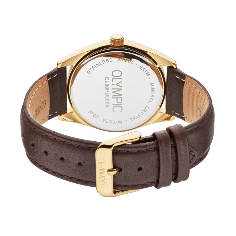 olympic-marcel-ol89hdl006-herenhorloge-goudkleurig-bruin-zwarte-cijfers-o-38-mm