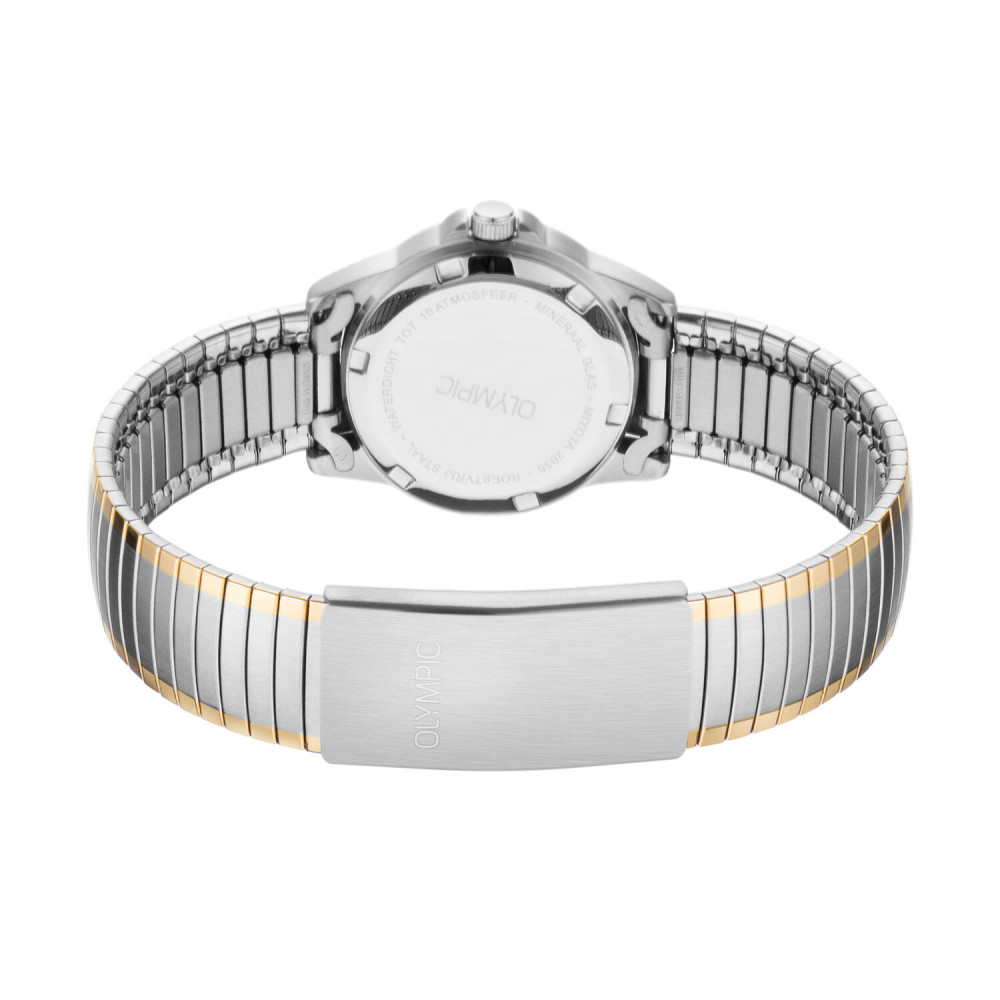 olympic-ol26dss146b-elegant-dameshorloge-met-zwart-wijzerplaat-en-stalen-rekband-diameter-27-mm