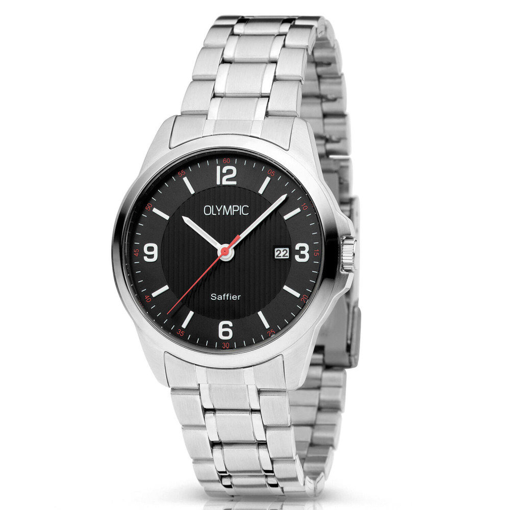 olympic-ol26hss302-stijlvol-herenhorloge-met-zwarte-wijzerplaat-diameter-39-mm