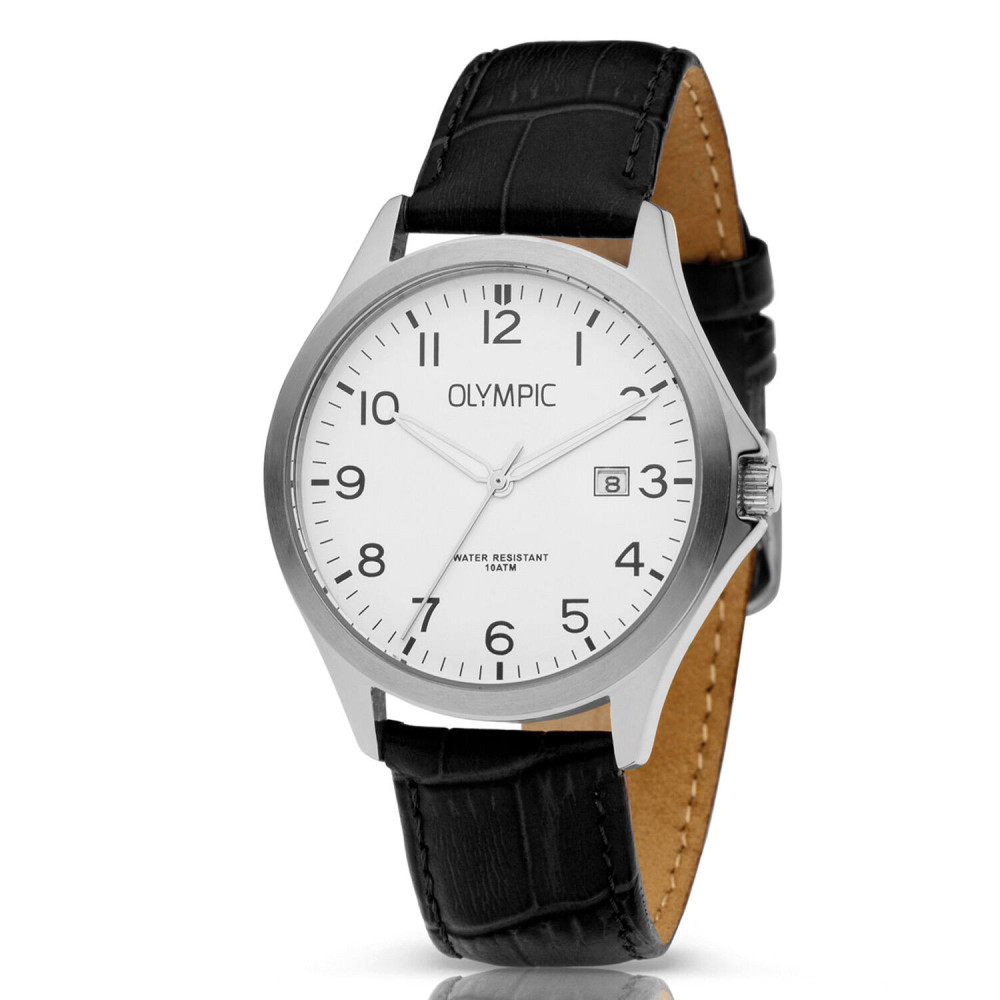 olympic-robin-ol72hsl071-klassiek-herenhorloge-met-witte-wijzerplaat-en-zwarte-leren-band-diameter-40-mm