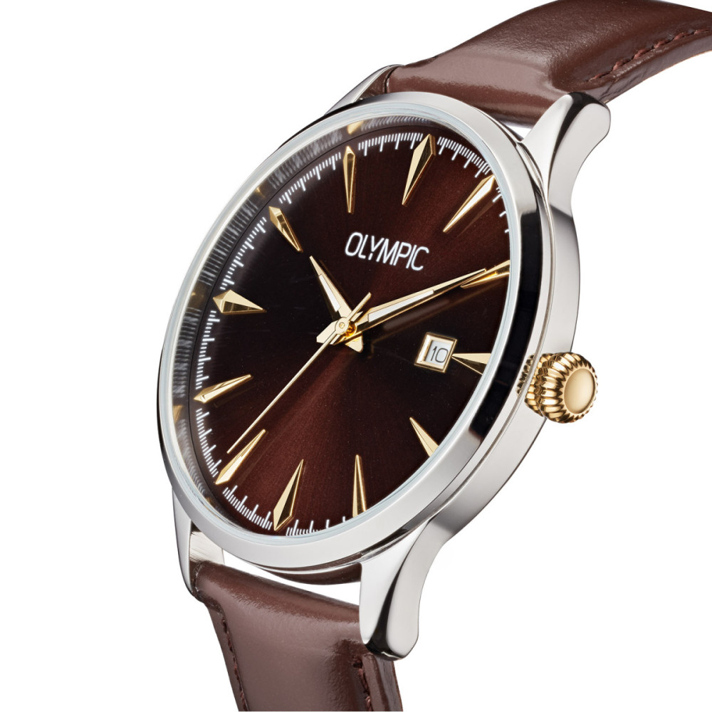 olympic-theo-ol90hsl003b-herenhorloge-bruin-leer-zilverkleurig-staal-datum-o-40-mm