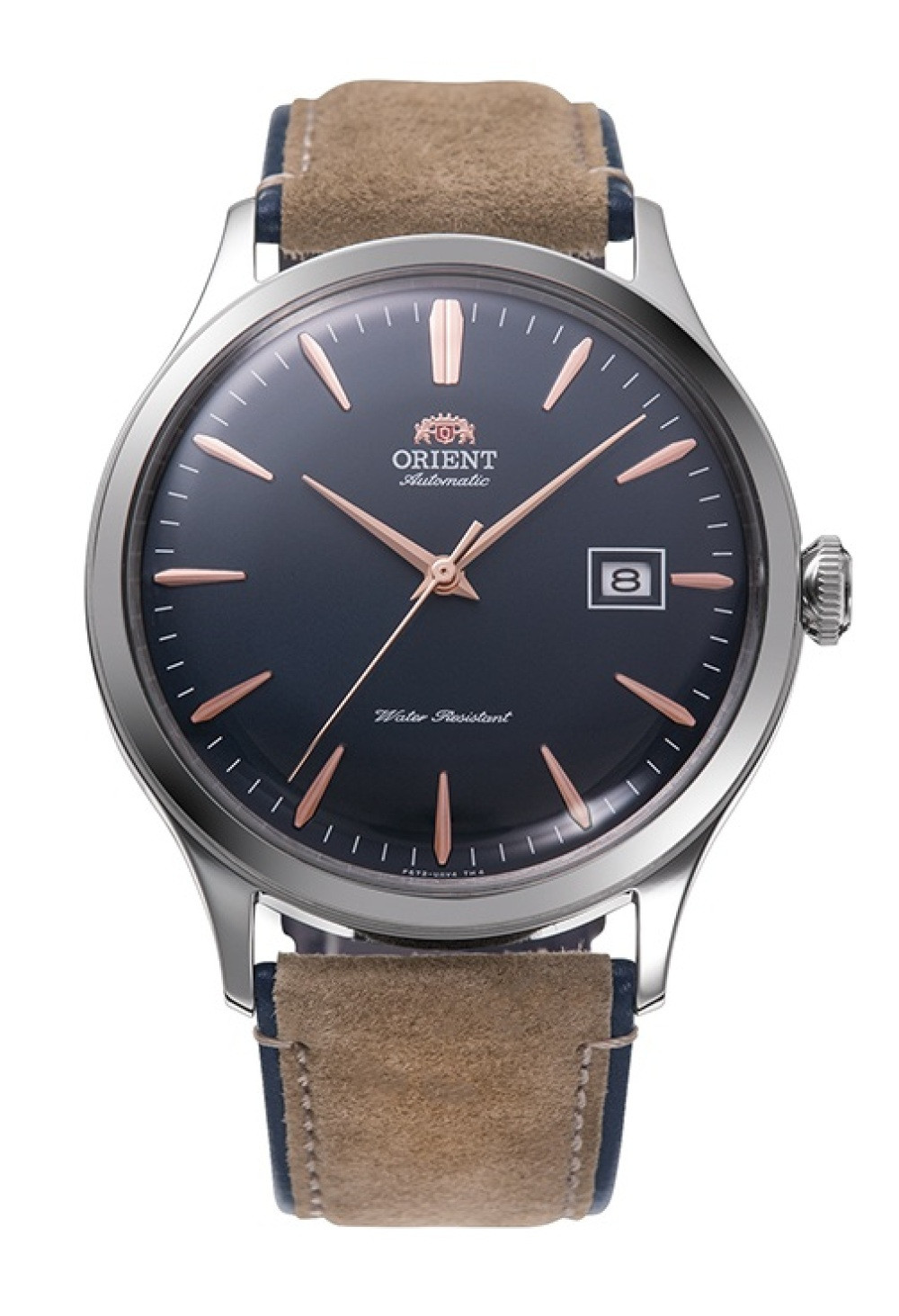 orient-ra-ac0p02l30b-herenhorloge-automaat-staal-leer-zilverkleurig-blauw-bruin-42-mm