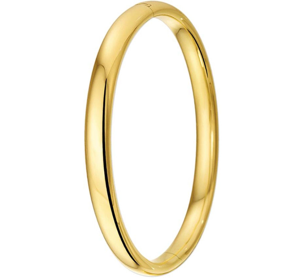 14-karaat-gouden-ovale-slavenarmband-met-glanzende-afwerking-7-mm-breed-diameter-60-mm