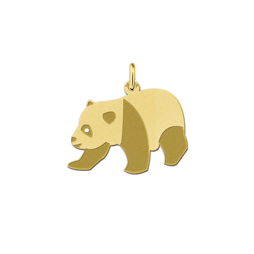 gouden-lopende-panda-hanger