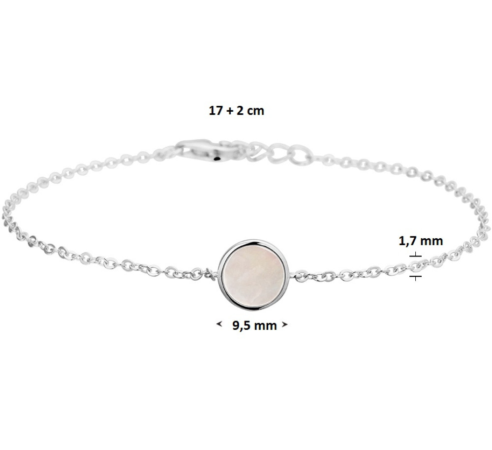 zilveren-armband-met-ronde-parelmoer-hanger