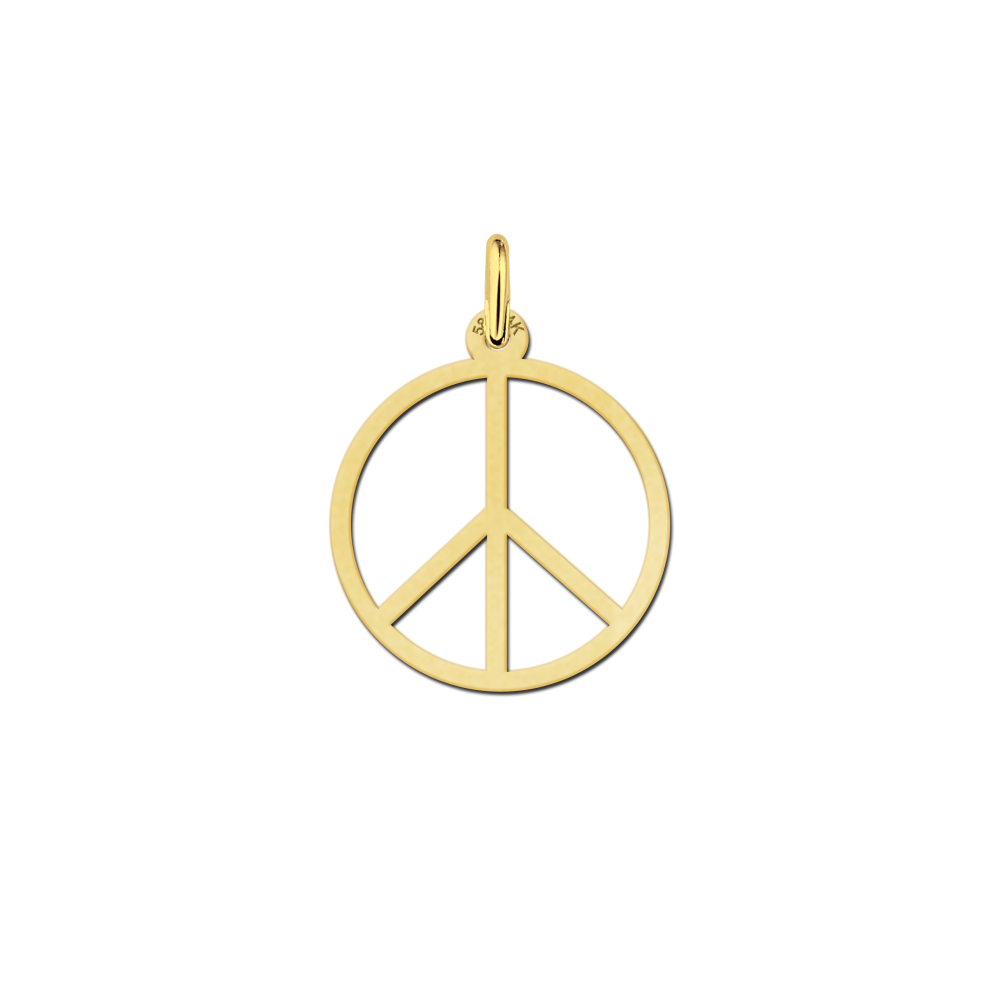 gouden-geometrische-hanger-met-peace-teken
