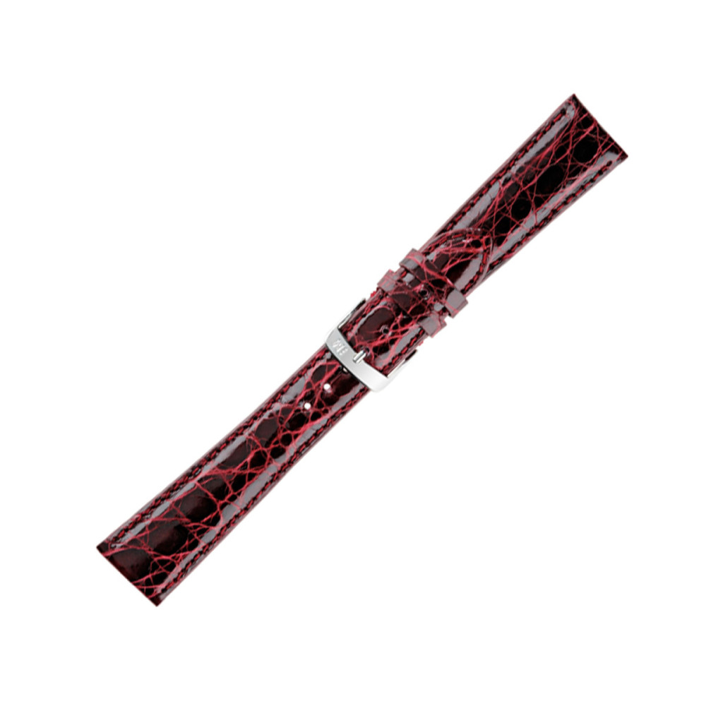 morellato-pmu082amadec-horlogeband-rood-leer-gesp-zilverkleurig