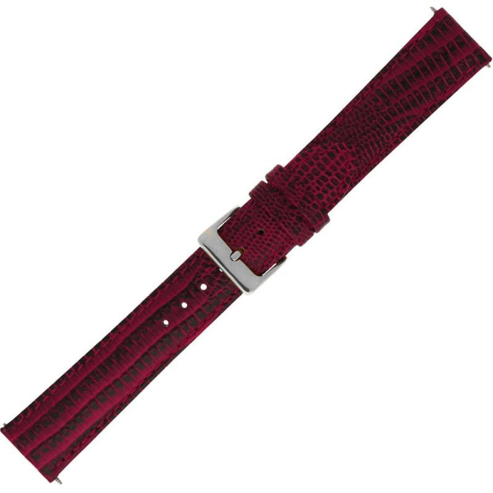 pex-px11-315bo12g-horlogeband-rood-zwart-hagedispatroon-zilverkleurige-gesp-leer-12-mm-breed