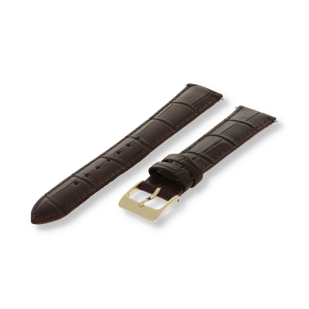 pex-px12-311db-horlogeband-kroko-patroon-donkerbruin-gold-plated-gesp