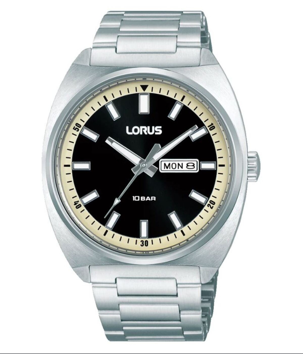 lorus-rh311bx9-stijlvol-herenhorloge-met-cremekleurige-rand-en-zilverkleurige-schakelband-o-41-mm