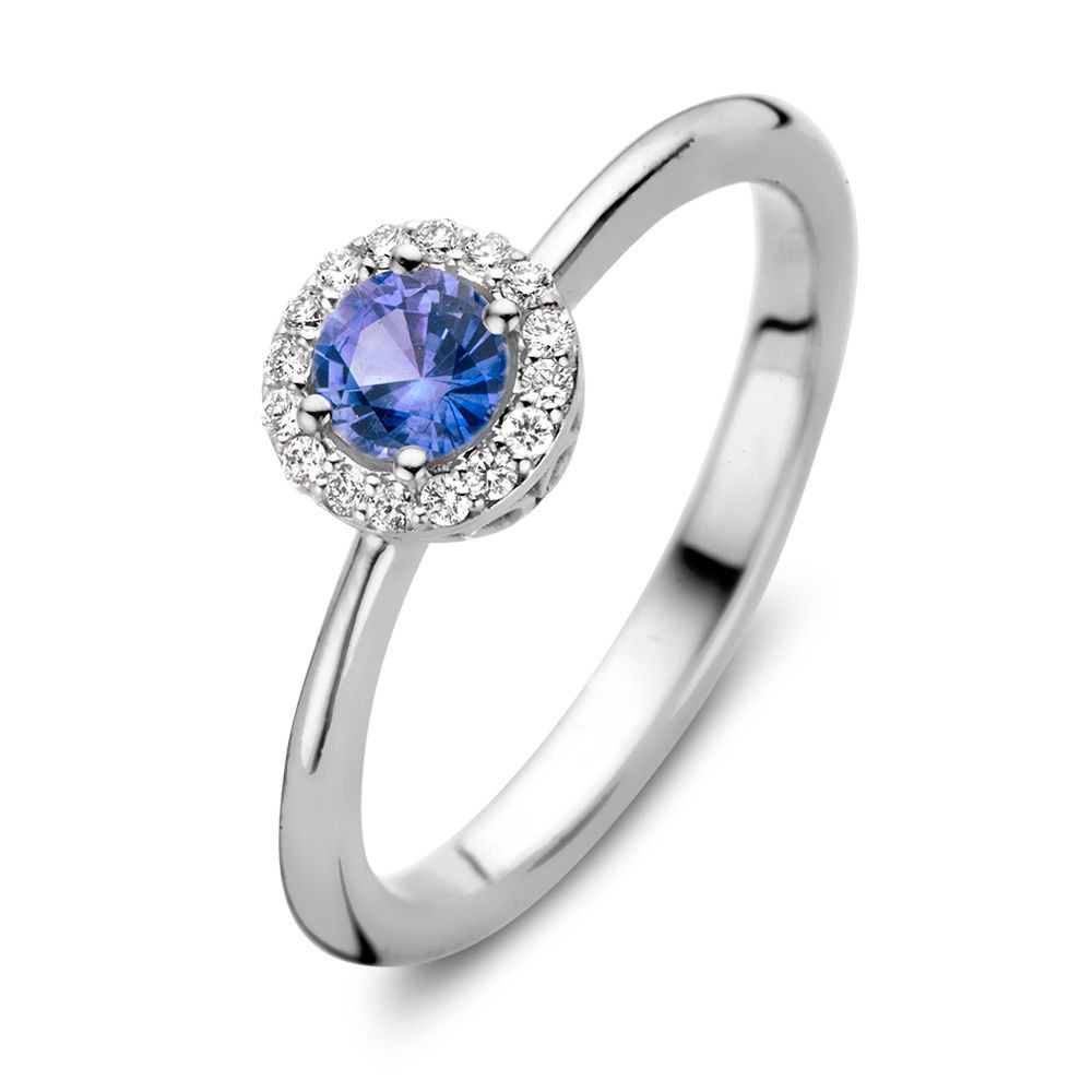 ronde-entourage-ring-van-18-karaat-witgoud-met-blauwe-saffier-en-diamanten