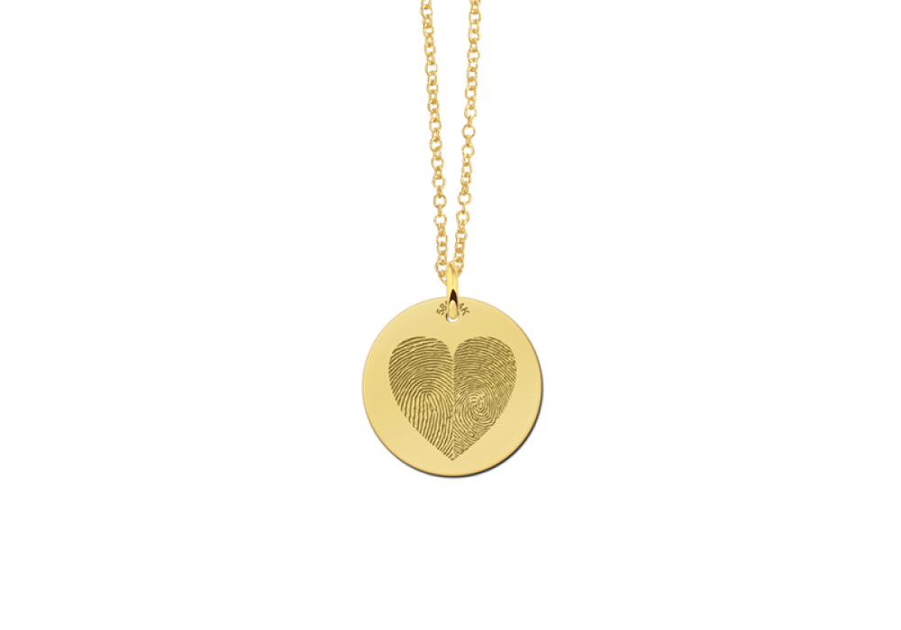 names4ever-14-karaat-gouden-hanger-met-twee-hartjes-vingerafdrukken-diameter-16-mm