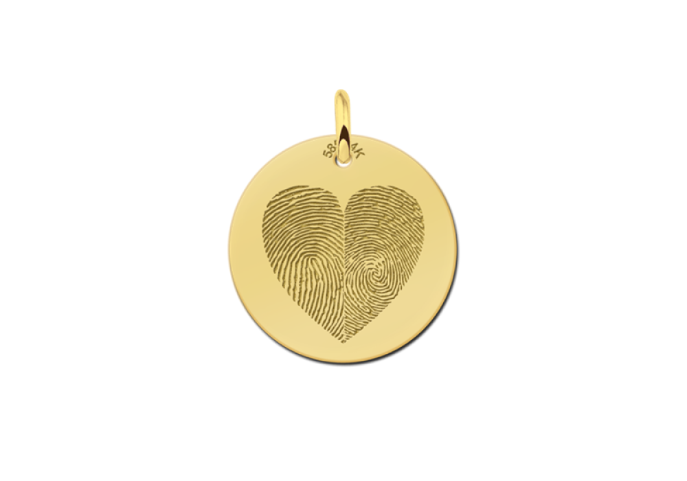 names4ever-14-karaat-gouden-hanger-met-twee-hartjes-vingerafdrukken-diameter-16-mm