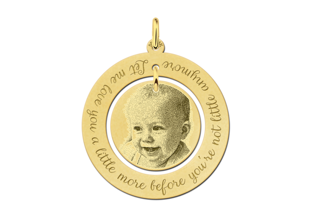 names4ever-gouden-ronde-foto-hanger-met-tekst-diameter-30-mm
