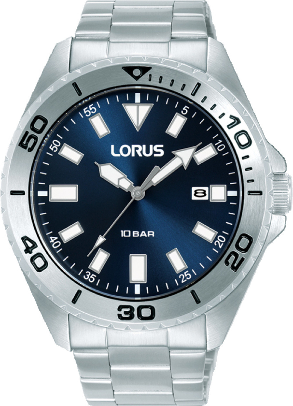 lorus-rxh51kx9-herenhorloge-staal-zilverkleurig-blauw-o-44-mm