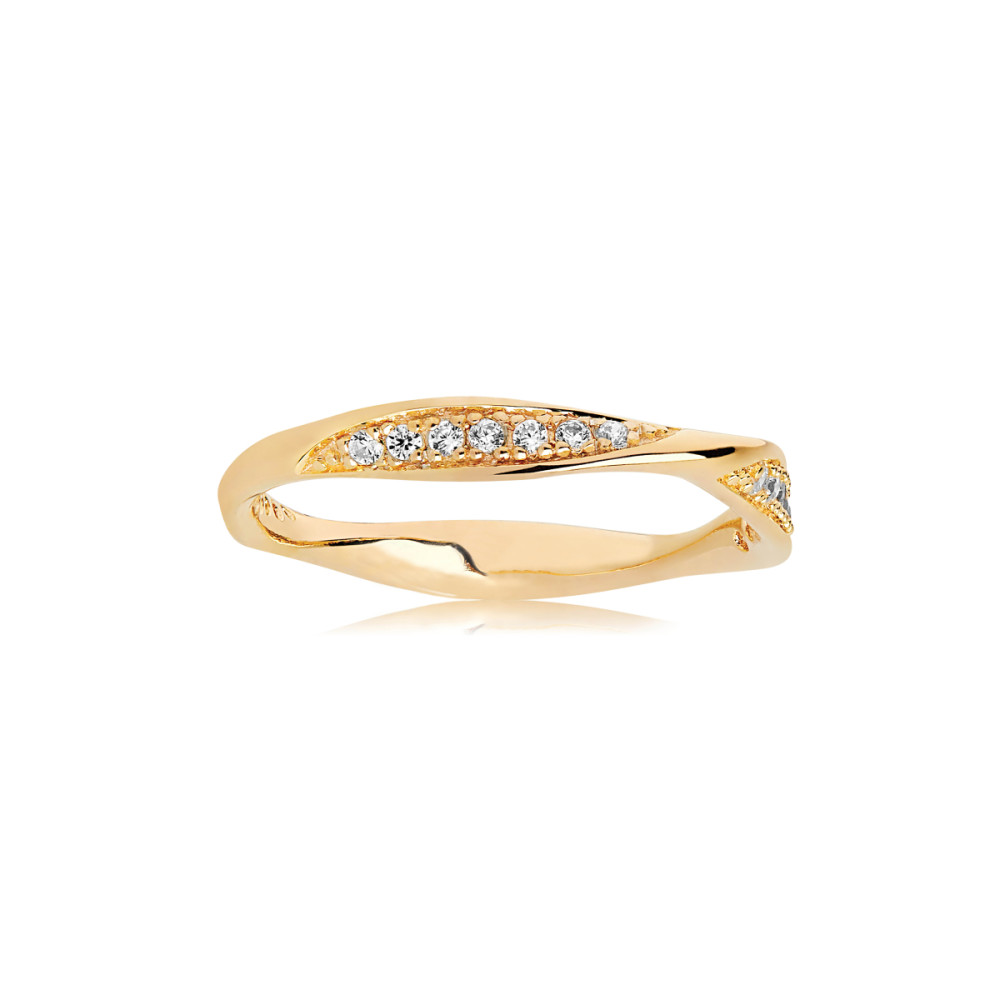sif-jakobs-cetara-sj-r3010-cz-yg-ring-gold-plated-gevlochten-zirkonia-transparant-glanzend