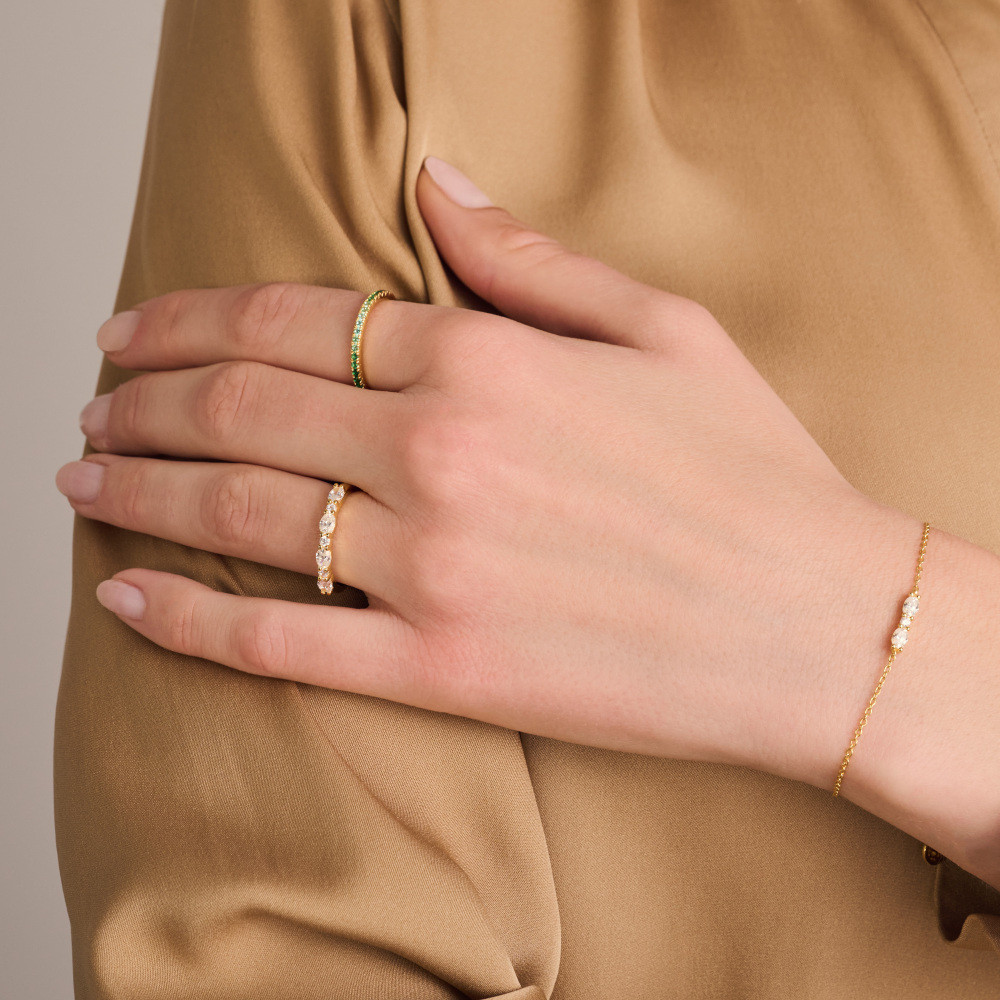 sif-jakobs-ellera-ovale-sj-b2418-cz-yg-armband-zilver-zirkonia-goudkleurig-transparant-4-mm-max-19-cm