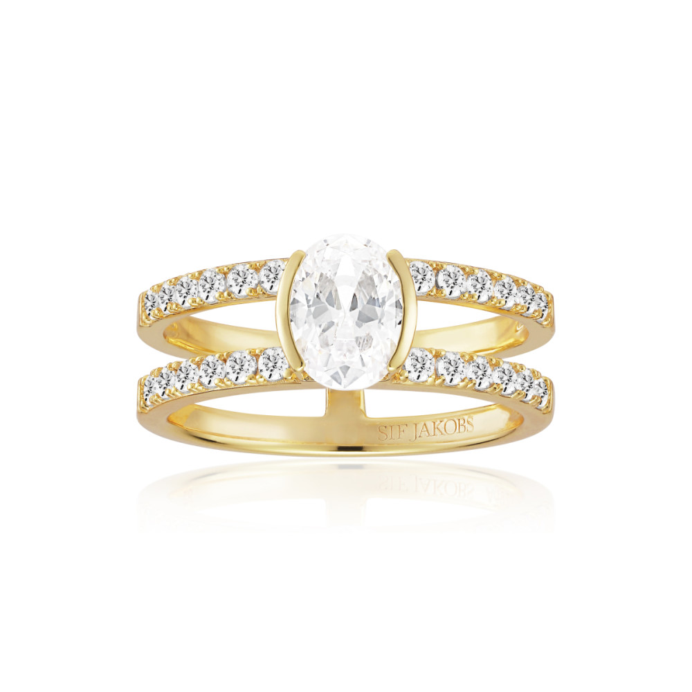 sif-jakobs-ellisse-sj-r2357-cz-yg-ring-gold-plated-zirkonia-glanzend-6-7-mm