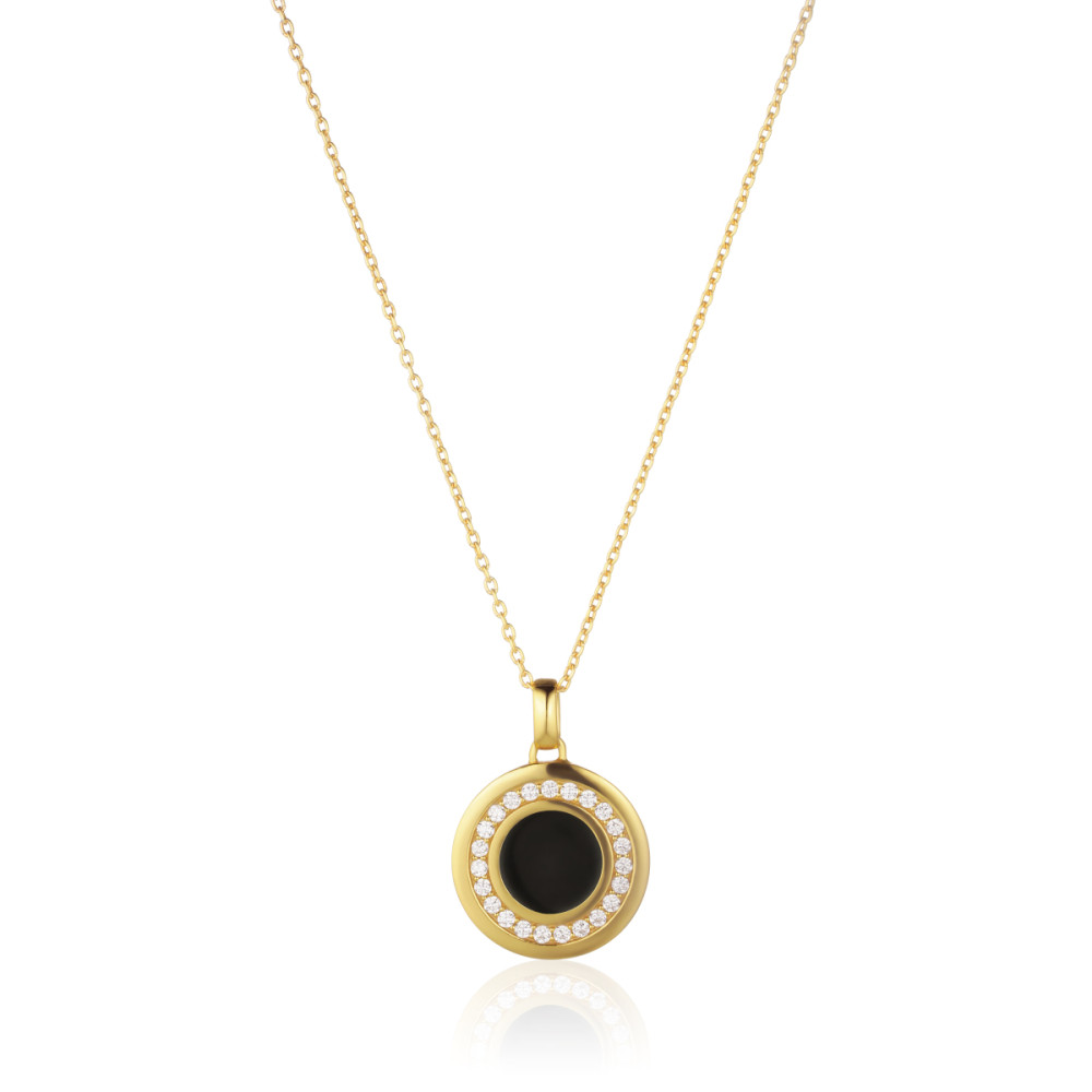sif-jakobs-follina-sj-p3782becz-yg38-ketting-black-zirkonia-goudkleurig-lengte-45-cm